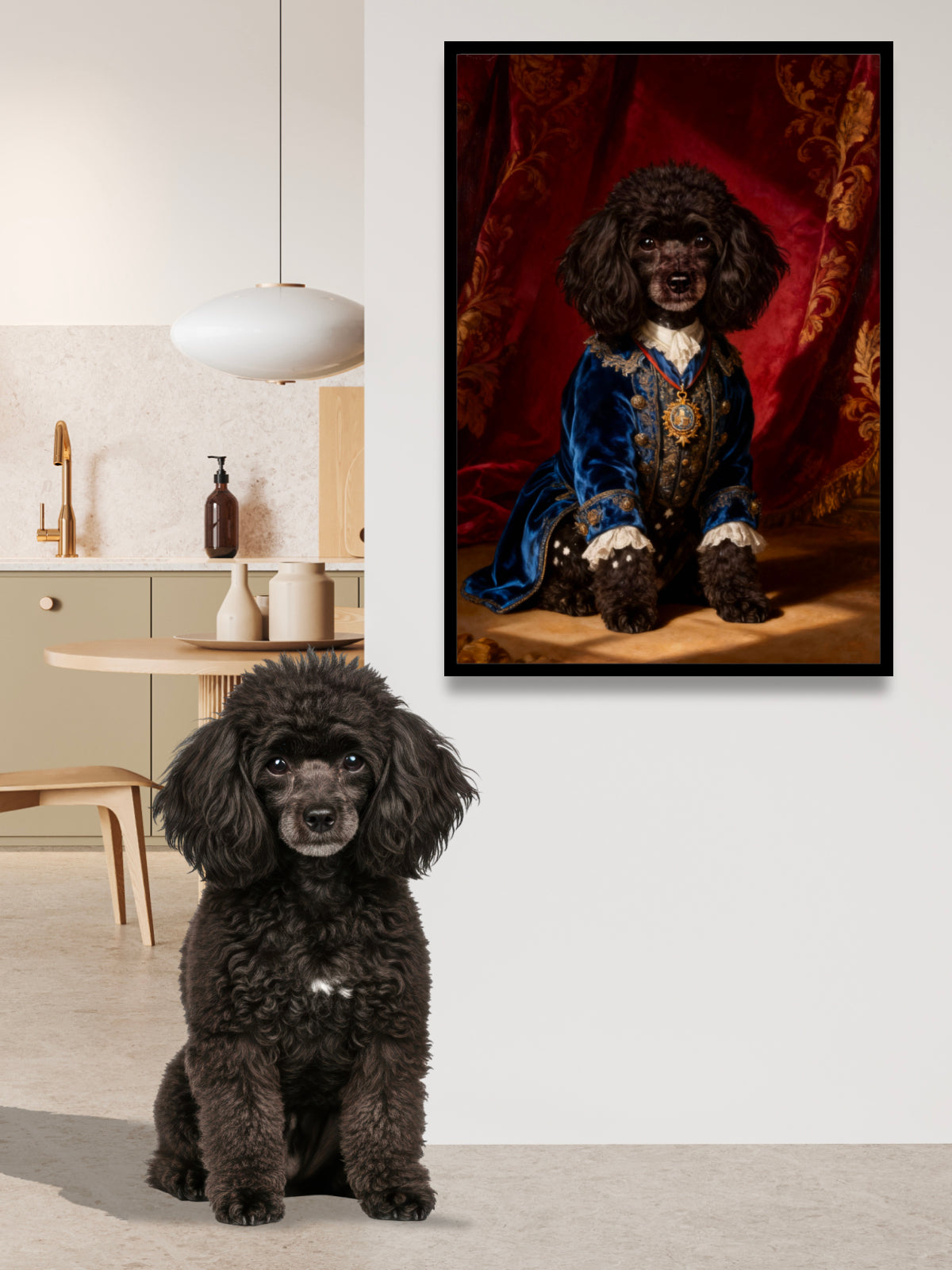 Revival Style Pet Portrait
