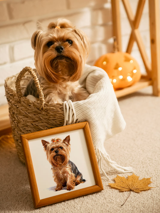 Oil Painting Style Pet Portrait