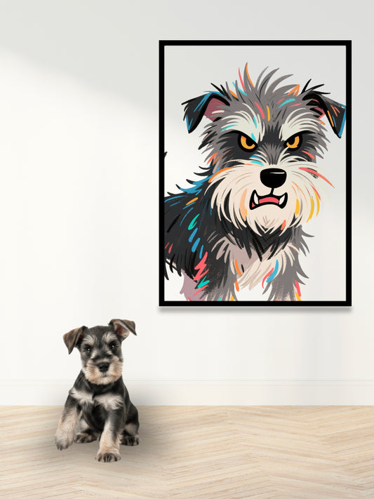 Illustration Comic Style Pet Portrait